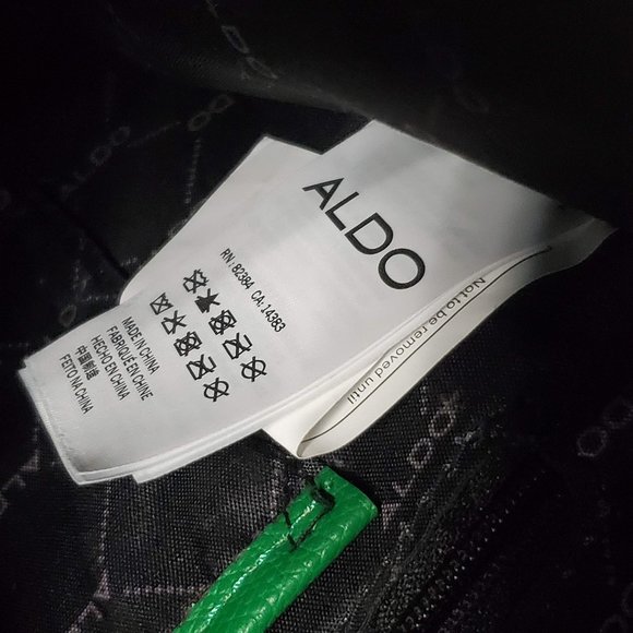 NWOT ALDO Whipster Green & Pink Shoulder Crossbody Purse with Detachable Strap - Picture 9 of 10